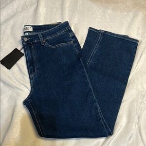 PAIGE Blue Straight Leg Jeans Premium Denim